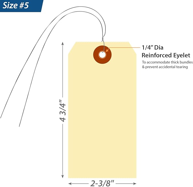 SmartSign Blank Manila Shipping Tags - Image 3