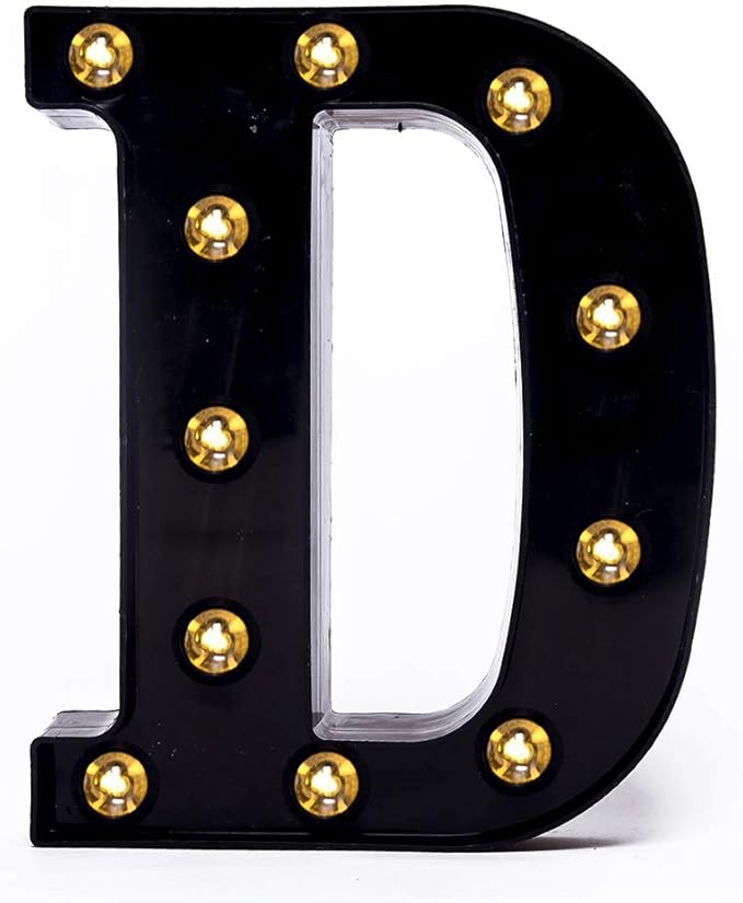 Foaky Black LED Marquee Number Lights Sign Light Up Marquee Number Lights Sign by Foaky