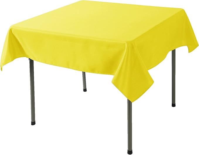 Cupuamon Square Tablecloth 52x52 inch Washable Polyester Fabric Table Cloth - Image 2
