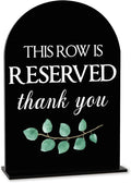 Black This Row is Reserved Sign, Reserved Seating Signs by AASRR