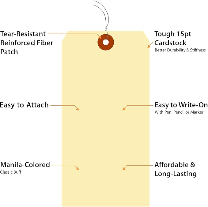 SmartSign Blank Manila Shipping Tags - Image 4