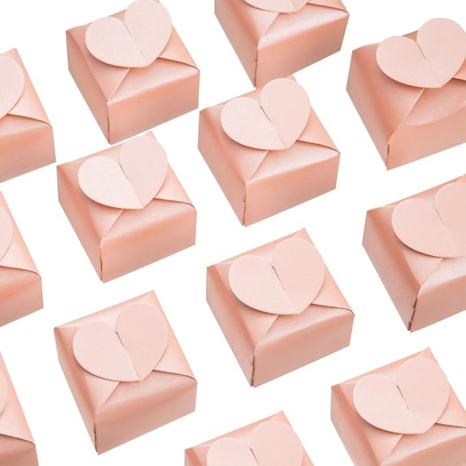AWELL Pink Favor Box Bulk 2.5x2x2.5 inches by AWELL
