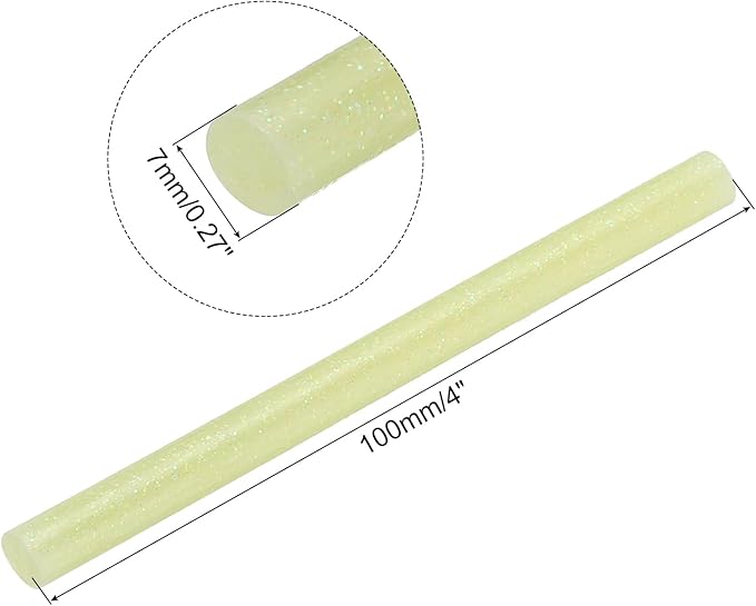 uxcell 20pcs Hot Glue Sticks for Glue Gun 7mm/0.28-inch x 4-inch Mini Hot Melt - Image 2