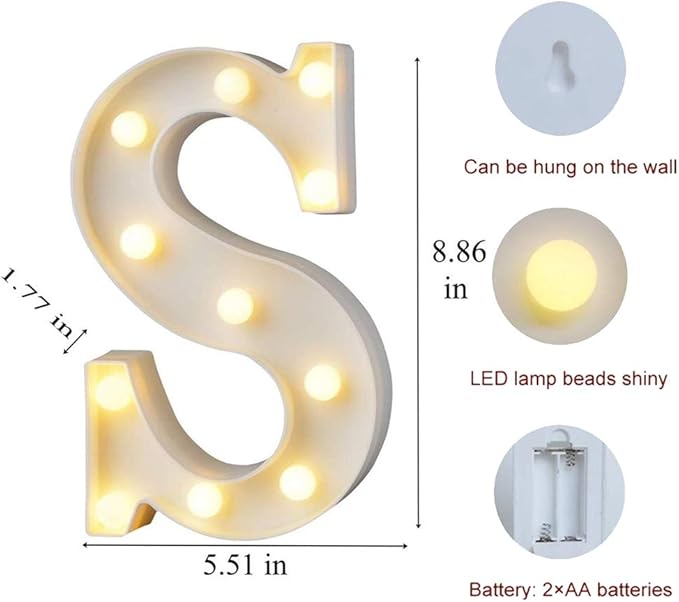 MUMUXI Marquee Light Up Letters | Large Light Up Numbers | Battery Powered and - Image 2