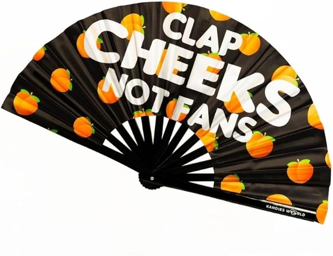 Kandies World UV Reactive Custom Festival Folding Hand Fan by KandiesWorld