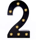 Foaky Black LED Marquee Number Lights Sign Light Up Marquee Number Lights Sign by Foaky