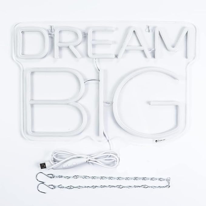 Dream-Big Neon Sign For Wall Decor In Bedroom or Bar, Dream Led Neon Sign For - Image 7