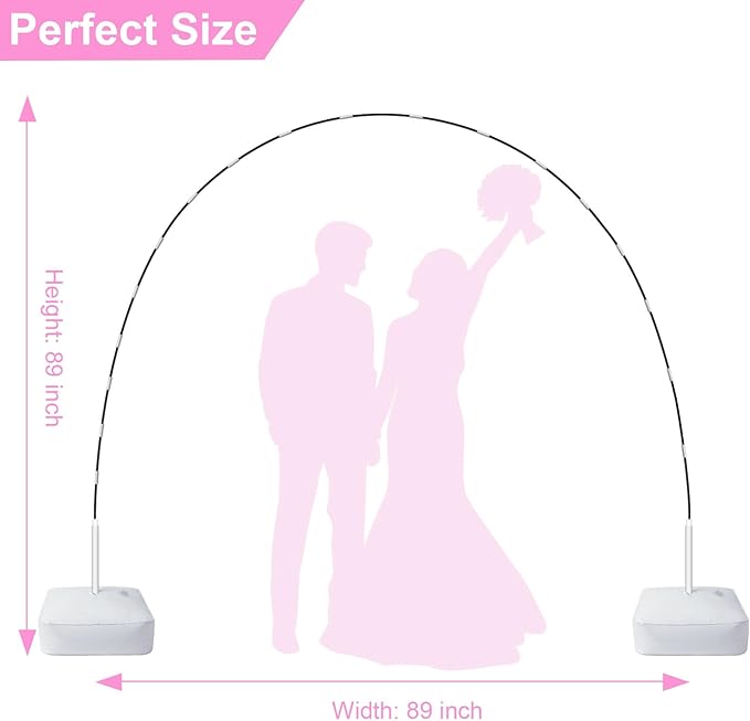 Chamvis Balloon Arch Kit and Electric Balloon Pump, 7.4ft Balloon Arch Stand - Image 2