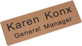 Custom Engraved Name Tag Badge for Business Personalized Identification by Icomecn