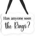 Acrylic Wedding Sign, Ring Bearer Sign, by Unknown