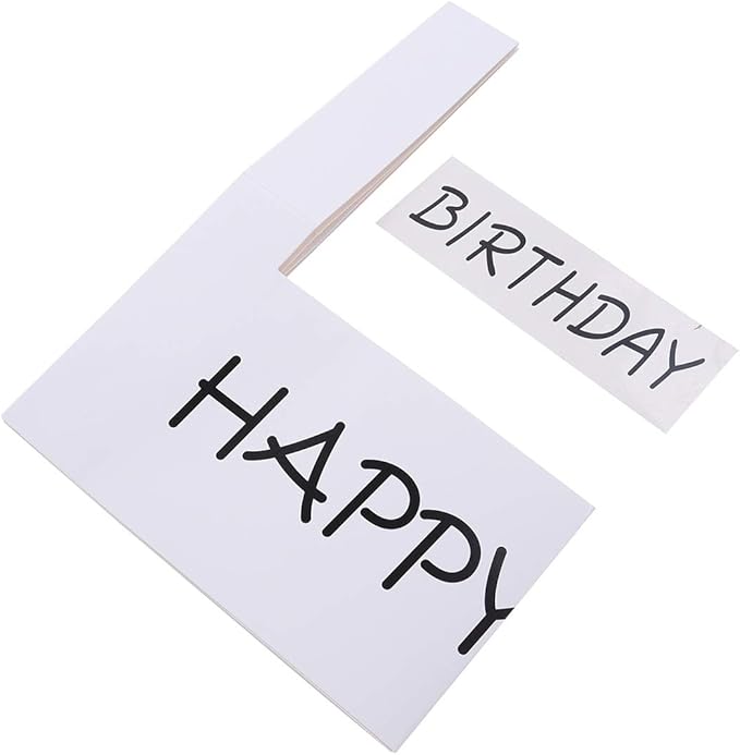 LUOEM Happy Birthday Party Frame Photo Prop Birthday DIY Paper Picture Frame - Image 6