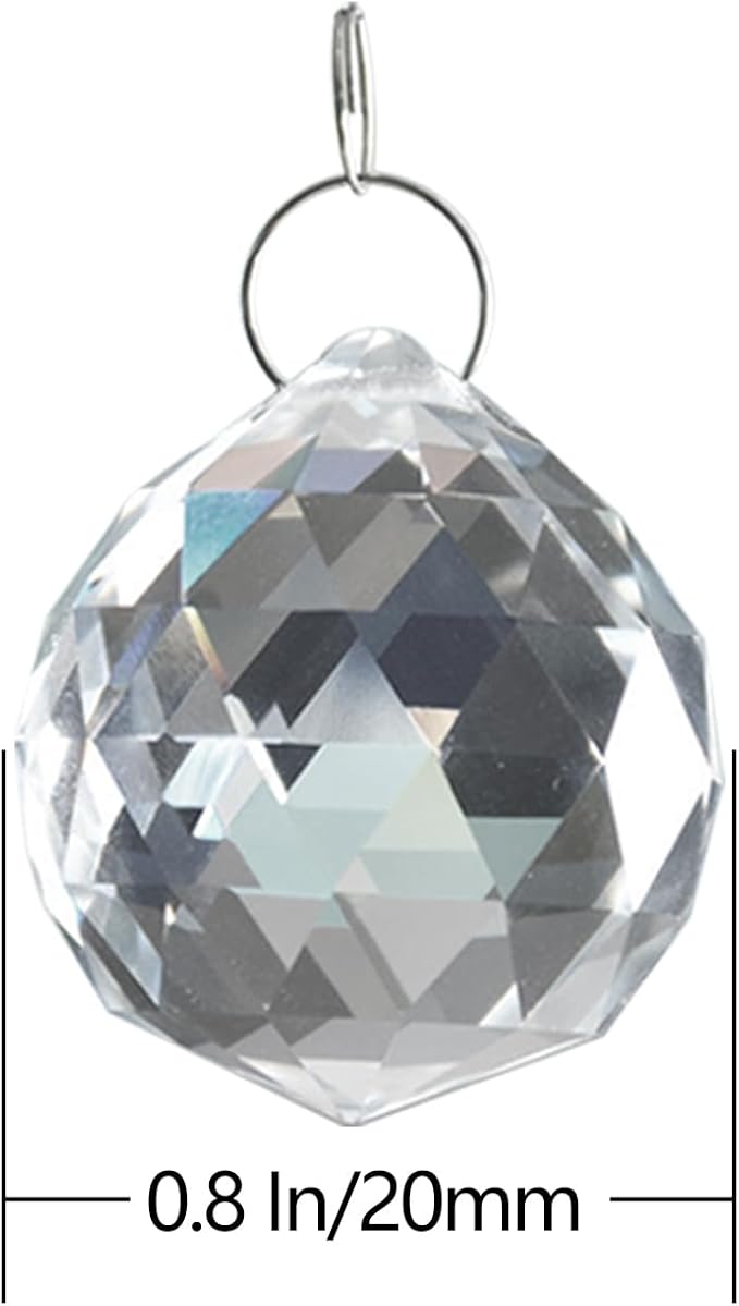 24pcs Clear Crystal Decorative Ball Prism Suncatchers - Image 3