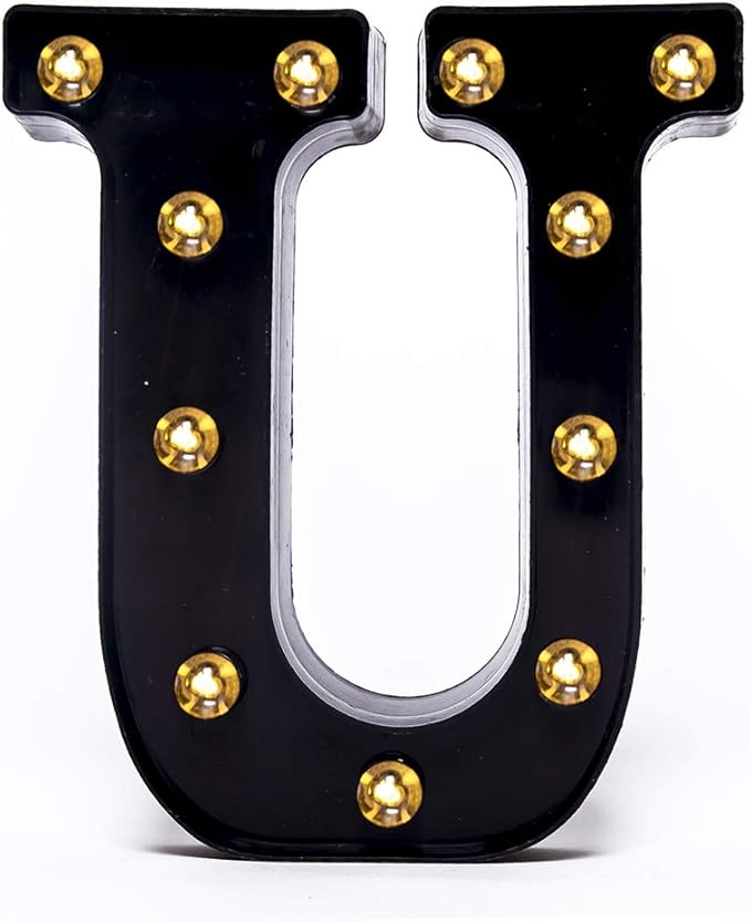 Foaky Black LED Marquee Number Lights Sign Light Up Marquee Number Lights Sign by Foaky