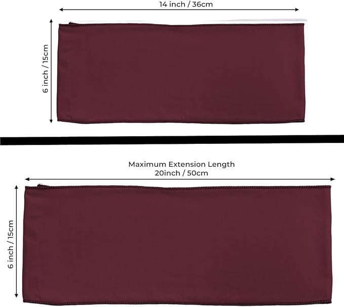 MDS Pack of 200 Spandex Chair Sashes Bows Elastic Stretch Dining Chair Bands - Image 4