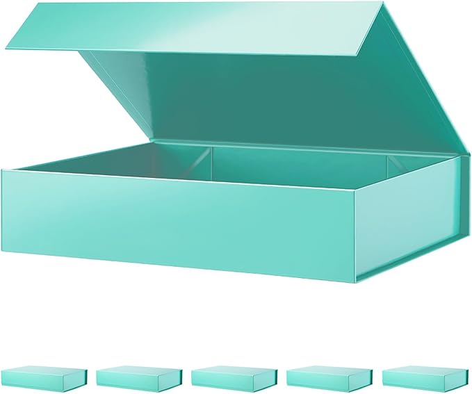 PACKHOME 6 Gift Boxes 11.5x8x2.5 Inches, Sturdy Shirt Boxes by PACKHOME