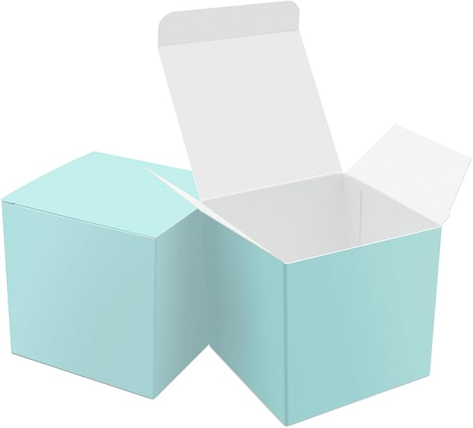 Oletx 25 Pcs Blue Paper Gift Boxes, Small Candy Boxes Bulk, Goodie Treat Boxes by Oletx
