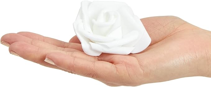 Juvale White Flowers Artificial Roses - Image 9