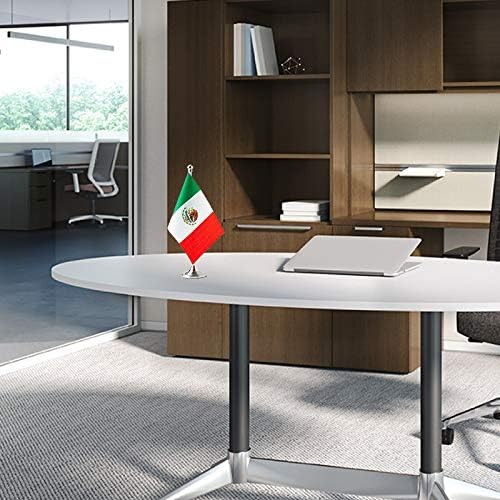 Mexico Flag Mexican Flags, Small Mini Mexican Desk Flag, Used - Image 3