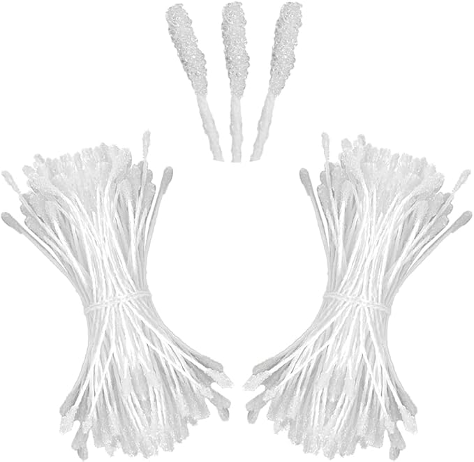 HAHIYO 700Pcs 2mm White Double-Head Flower Stamen by HAHIYO