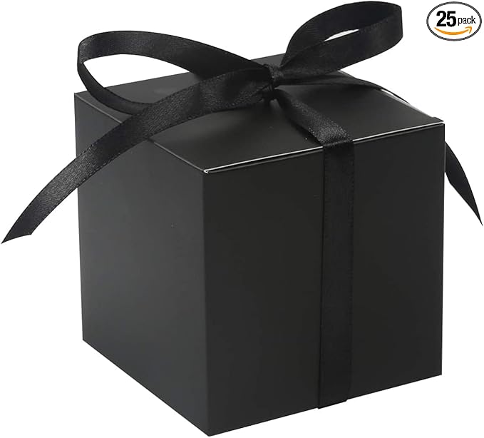 COTOPHER 25pcs Wedding Favor Boxes, Paper Gift Boxes 3x3x3 Inches Small Gift by COTOPHER