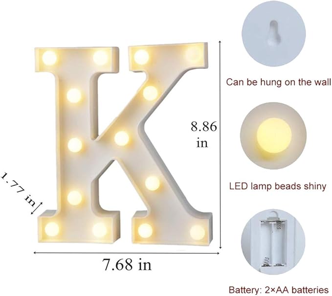 MUMUXI Marquee Light Up Letters | Large Light Up Numbers | Battery Powered and - Image 2