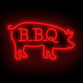 BBQ Pigs LED Neon Sign, Cute Pig LED Light by DMDMBSR