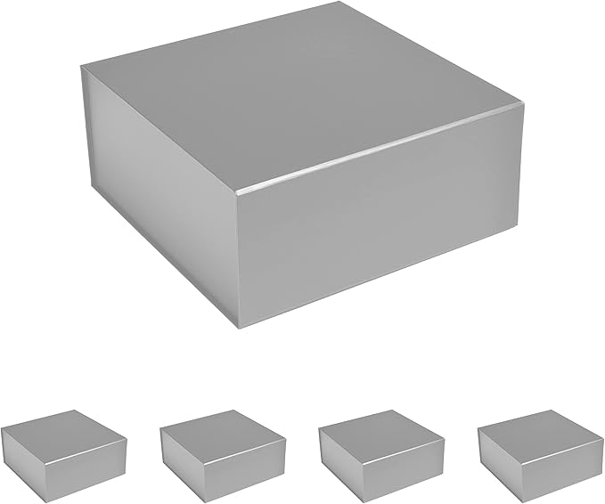 CECOBOX - Gift Boxes with Lids for Presents 6"x6"x2.75" - Matte, Collapsible by cecobox