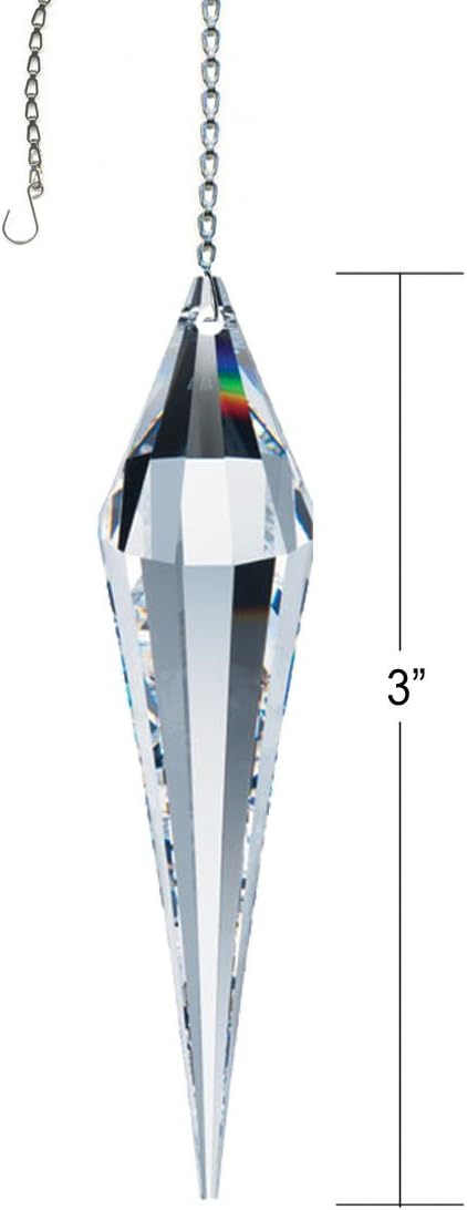 Crystal SunCatcher Swarovski Strass 3" Cone Drop Rainbow Crystal Feng Shui - Image 2