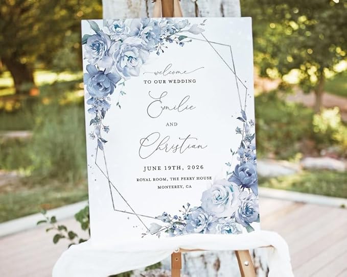 Sage Wedding Welcome Sign Template | Printable Greenery Gold Welcome Sign | - Image 4