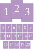 Andaz Press Table Numbers 1-20 on Perforated Paper, 4x6-inch Single Sided Sign by AndazPress