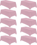 VidaFete Tablecloth 10 Pack 90 * 132inch Rectangle Table Cloth Polyester by VidaFete