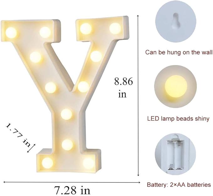 MUMUXI Marquee Light Up Letters | Large Light Up Numbers | Battery Powered and - Image 2