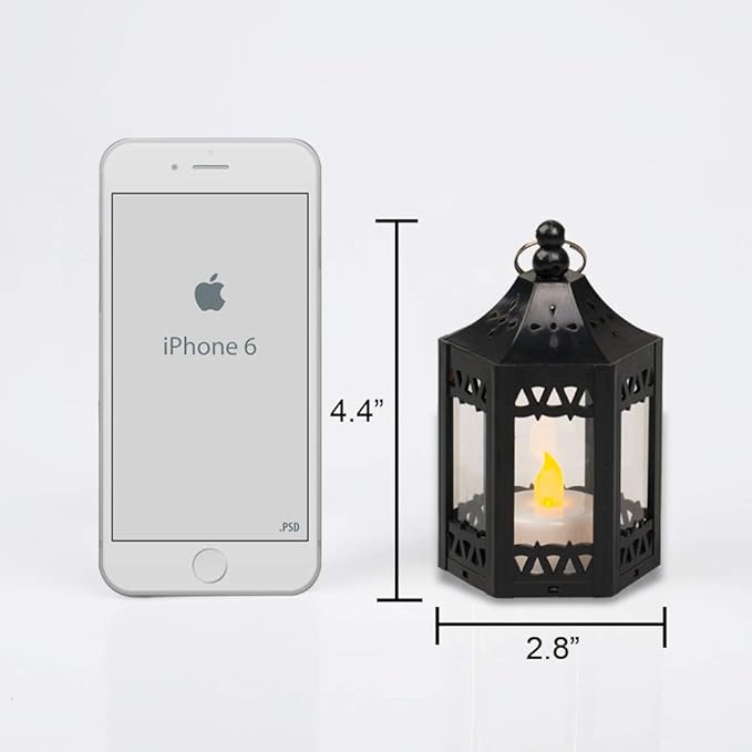 zkee Mini Star Lantern with Flickering LED, Battery Included, Christmas - Image 3
