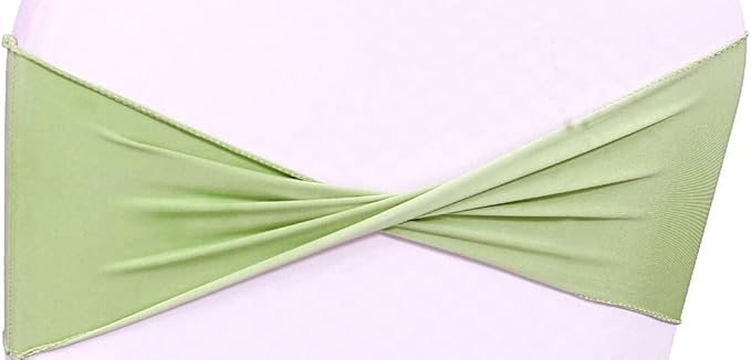 MDS Pack of 75 Spandex Chair Sashes Bows Elastic Stretch Dining Chair Bands - Image 2