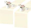 SHEJIZE 2 Pack White Satin Table Runner 12x108 Inches Long, Bright Silky Smooth by SHEJIZE