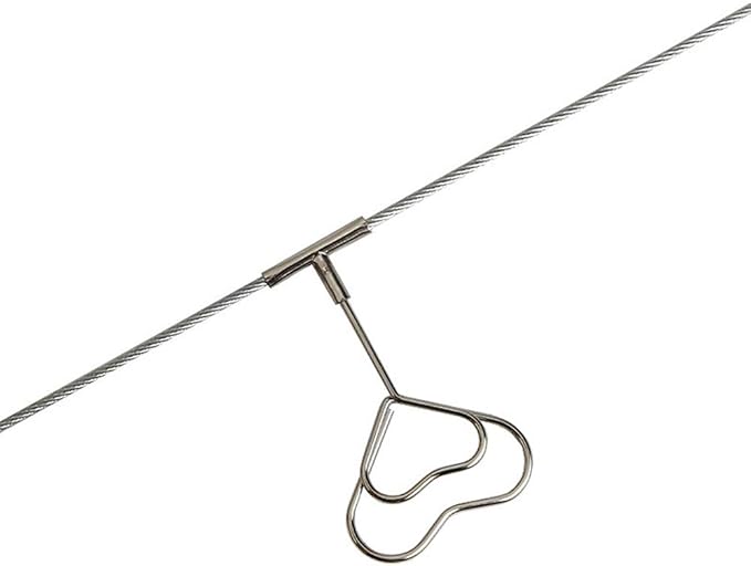 Multi-Purpose Steel Wall Hanging Photo Display Cable Wire Rod String - Image 6
