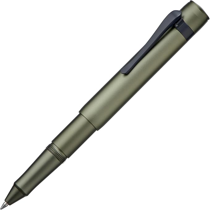 Hongdian M2 Black Forest Mini Rollerball Pen, Fine Point 0.5mm, Sleek Aluminium - Image 2