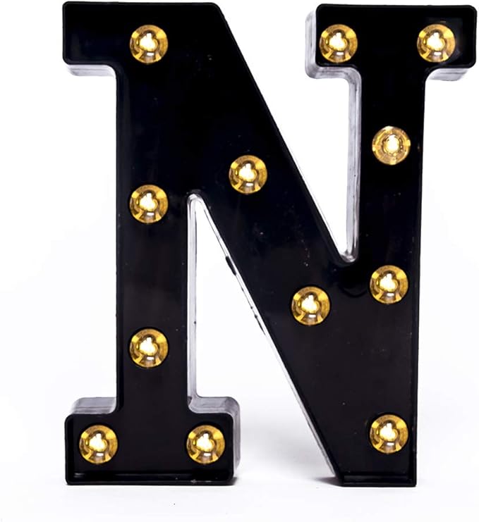 Foaky Black LED Marquee Number Lights Sign Light Up Marquee Number Lights Sign by Foaky