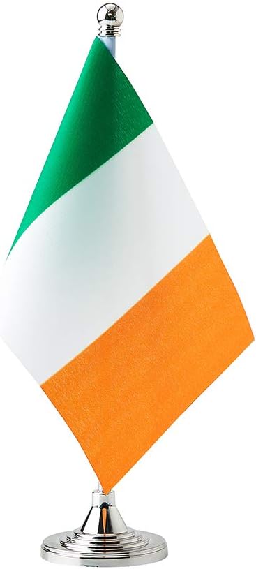 Ireland Flag Irish Flags, Small Mini Irish Desk Flag, Used by Mflagperft