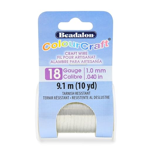 Beadalon ColourCraft Wire, 18 Gauge, 10 yd Spool by Beadalon