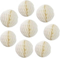 8pc Honeycomb Balls Party Decorations 8'' 10'' Tissue Paper Pom Poms Flower by Yangeey