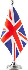 UK Flag British Flags, Small Mini British Desk Flag, Used by Mflagperft