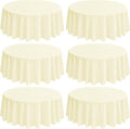 6 Pack Round Tablecloths by REWOMC