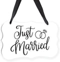 Acrylic Wedding Sign, Ring Bearer Sign, Just Married Decor, by Unknown