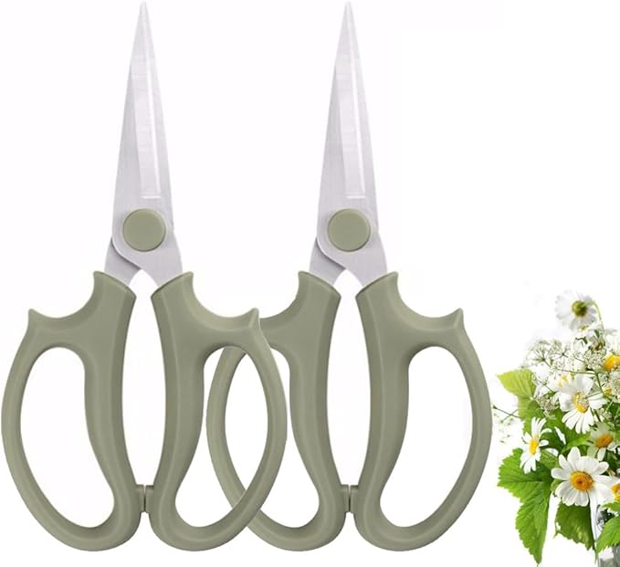 Leize Flower Scissors, Premium Thickened Stainless Steel Floral Shears by Leize