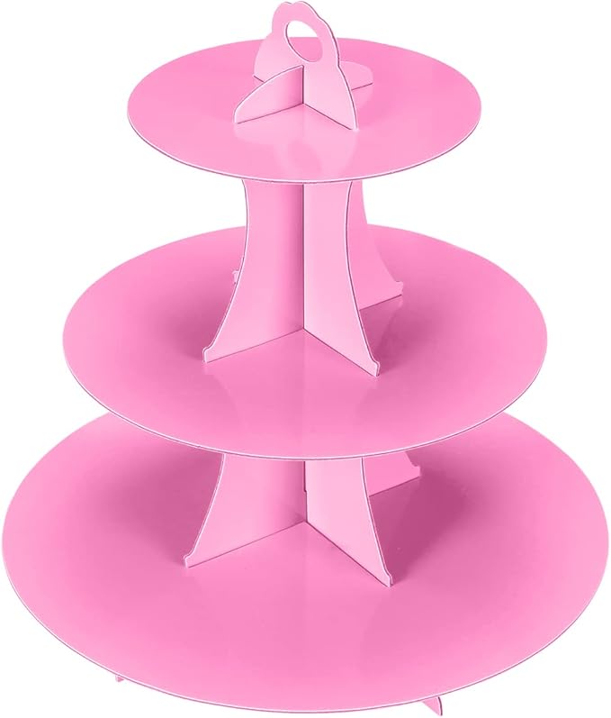 3-Tier Cupcake Stand, Cake Stand holder, Tiered DIY Cupcake Stand Tower by funnytrendypartysupplies