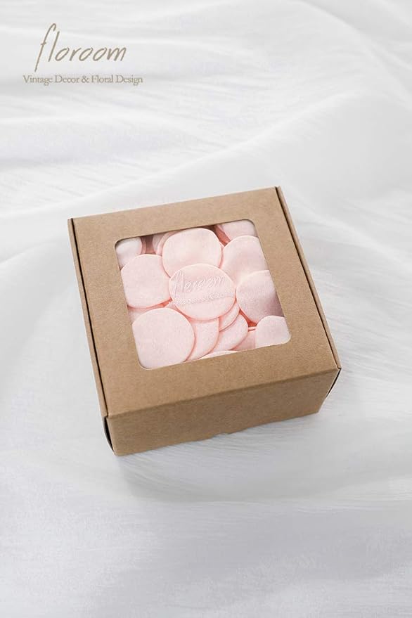 Floroom 300pcs Rose Petals Blush Faux Silk Flower Petals - Image 6