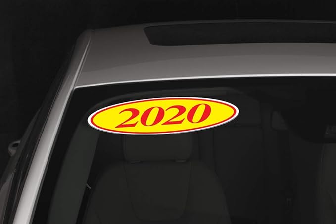 EZ-Line Oval Model Windshield Year Stickers - Image 5
