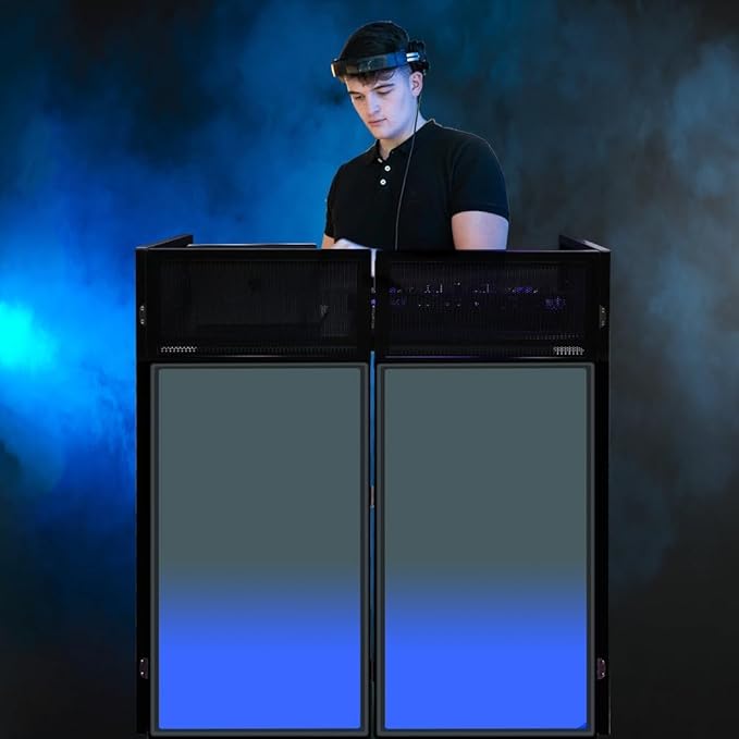 LUCKUP Portable DJ Booth 41"L x 20"W DJ Facade - Image 6
