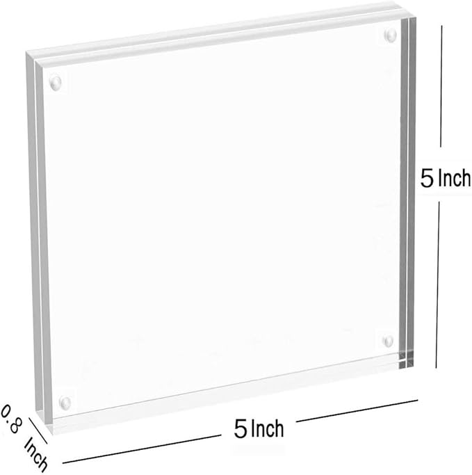 Magicool Premium Acrylic Photo Frame- Magnet Photo Frame -Double Sied Thick - Image 2